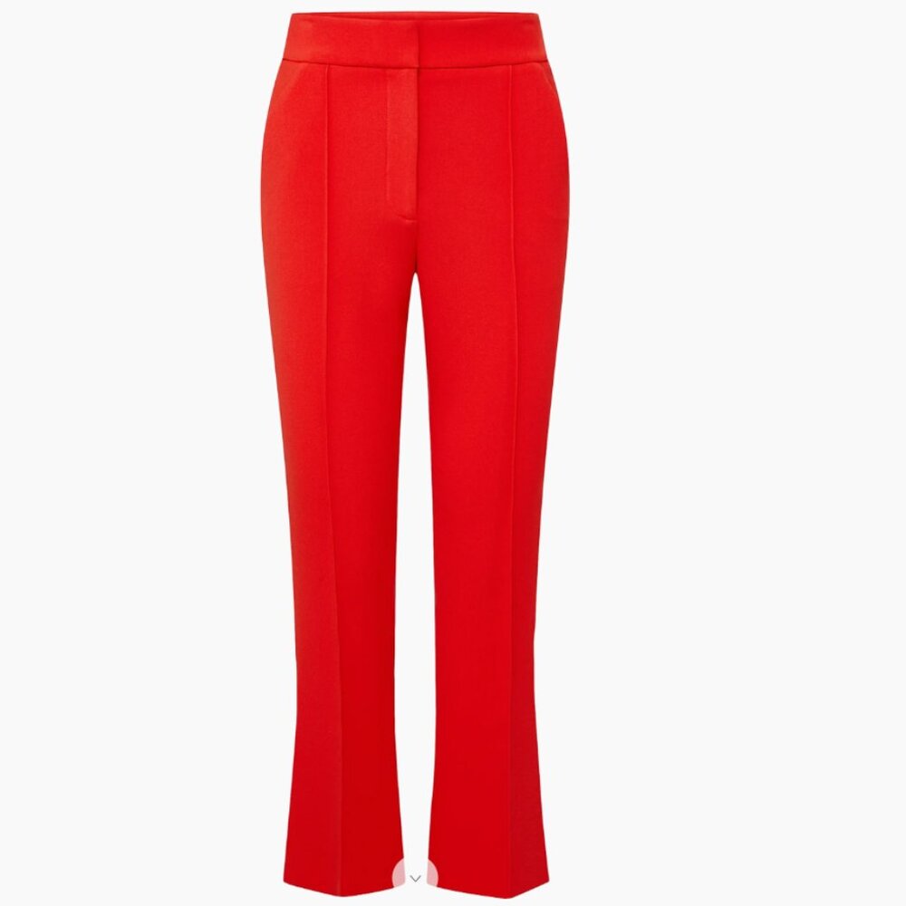Veronica Beard Tani Flame Pintuck Pants XL size 14